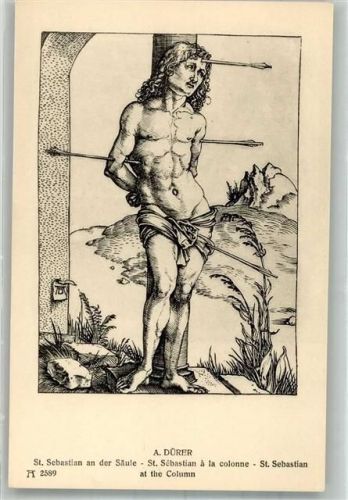 St. Sebastian an der Säule F.A. Ackermann`s Kunstverlag 2589