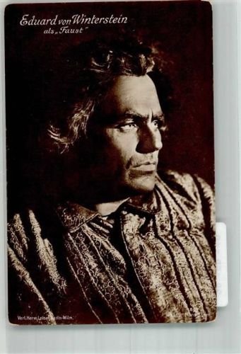 1917 Portrait von Eduard von Winterstein als Faust Fotograf Hans Böhm Verlag Hermann Leiser 1807