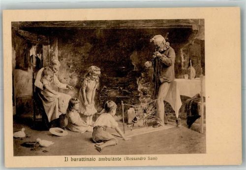 1915 sign. Sani, Alessandro Der reisende Puppenspieler