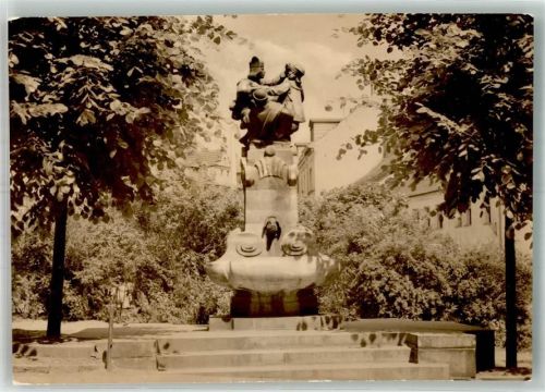 Altenburg 1972 Denkmal Skatbrunnen
