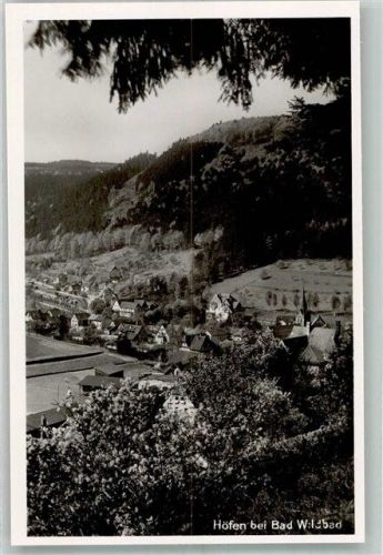 Höfen Panorama des Ortes mit Ev. Kirche