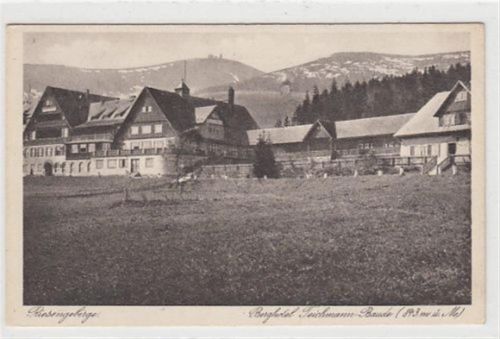 Berghotel Teichmann-Baude - Kreis Hirschberg / Jelenia Góra im Riesengebirge gelaufen 1931. Gute Erhaltung.