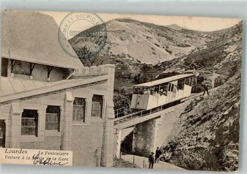 Lourdes 1906 Bergbahn Bahnhof