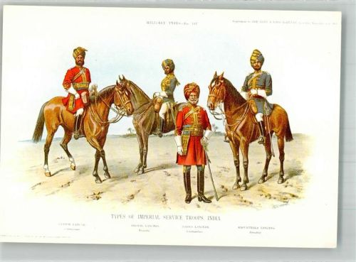 Uniform Militär Imperial Xervce Troops India