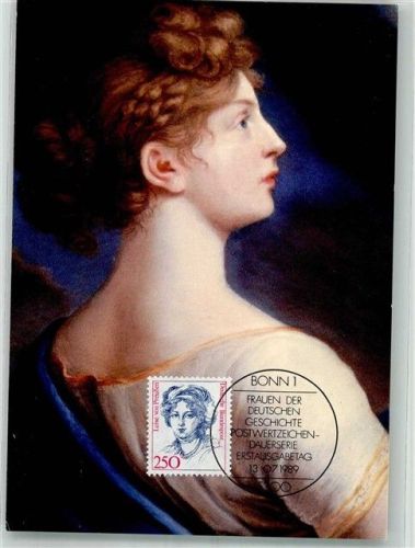 Bonn 1989 Portrait der preußischen Königin Ort lt. Sonderstempel