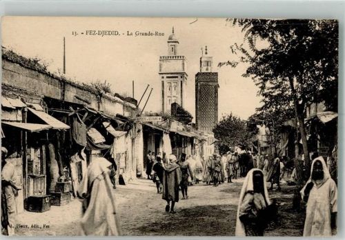Fes Tracht Geschäft Marktszene La Grande Rue