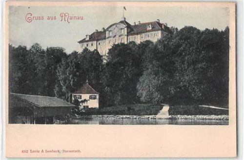 Gruss aus Mainau ungelaufen kleiner Knick Kartenmitte, sonst gut erhalten