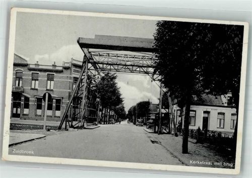 Zuidbroek 1943 Brücke Kerkstraat