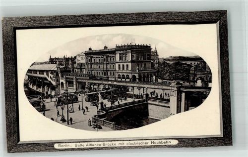 Kreuzberg Belle Alliance-Brücke Hochbahn Straßenbahn