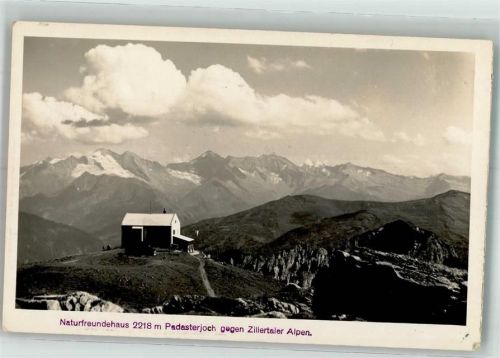 Padasterjochhaus 1930 Hüttenstempel Naturfreundehaus Padasterjoch