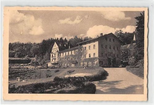 Wartenberg in Oberbayern. Kuranstalt Wartenberg von Dr. Hans Selmair gelaufen. Vorder- und Rückseite leicht fleckig, sonst gut erhalten