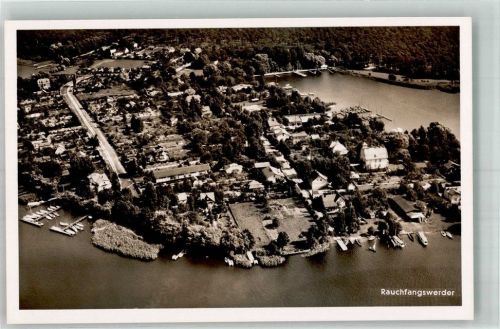 Rauchfangswerder 1940 Fliegeraufnahme des Ortes am Zeuthener See