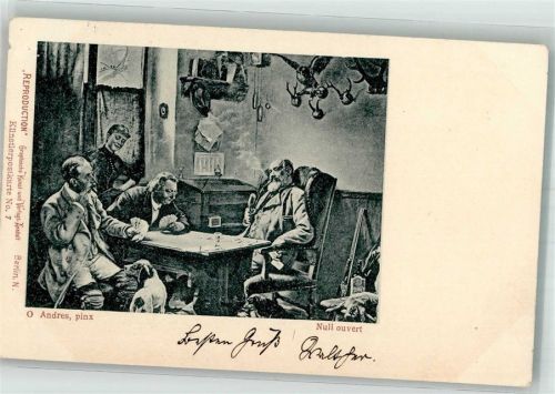 1898 sign. Andres Null Ouvert Adelskorrespondenz