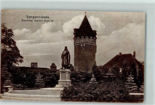 Tangermünde Denkmal Kaiser Karl IV. Turm