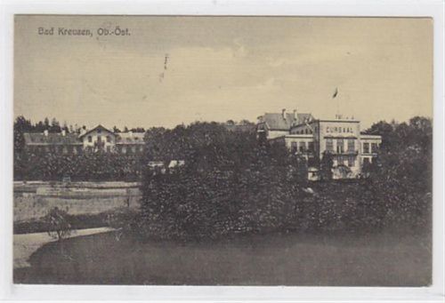 AK von Bad Kreuzen. Teilansicht mit Cursaal gelaufen am 19.08.1911. Gute Erhaltung.