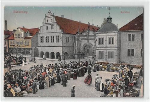 Bückeburg Bückeburg. Markttag ungelaufen leichte Eckabschürfungen, Rändern und Vorderseite, sonst gut erhalten