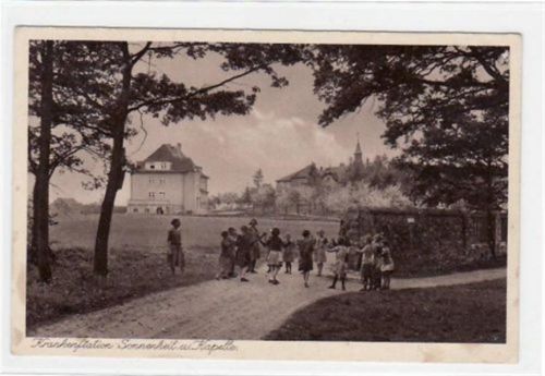 Moritzburg Moritzburg mit Krankenstation Sonnenheil und Kapelle ungelaufen Gute Erhaltung.