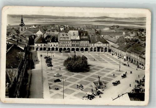 Jicin Marktplatz Denkmal Auto
