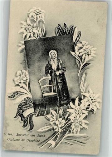 Lyon 1910 Tracht Frau Dauphiné
