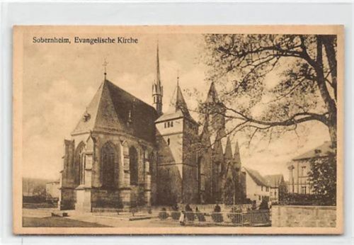 Sobernheim an der Nahe. evangelische Kirche ungelaufen Gute Erhaltung.