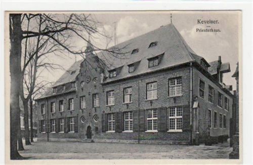 Kevelaer mit Priesterhaus gelaufen, mit Marke und Stempel von 1911. Top Erhaltung.