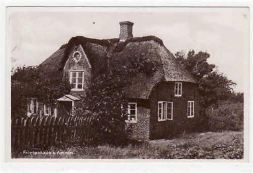 Amrum Amrum mit Friesenhaus gelaufen, 1928. Gute Erhaltung.