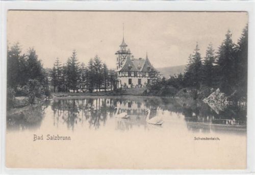 Bad Salzbrunn Schwedenteich in Bad Salzbrunn / Szczawno-Zdrój - Kreis Waldenburg / Walbrzych ungelaufen Sehr gut erhalten.