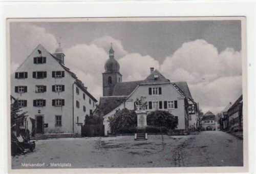 Merkendorf mit Marktplatz ungelaufen Gute Erhaltung.
