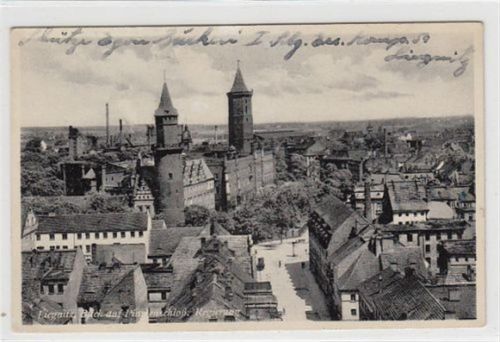 Liegnitz Liegnitz / Legnica mit Blick auf das Piastenschloß Regierung. 1940 Feldpost Leicht fleckig, sonst gut erhalten