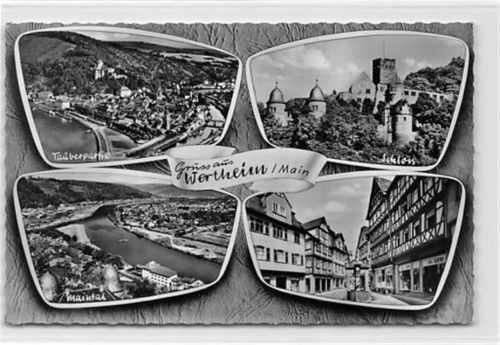 Wertheim Wertheim. Schloss Tauberpartie gelaufen. Gute Erhaltung.