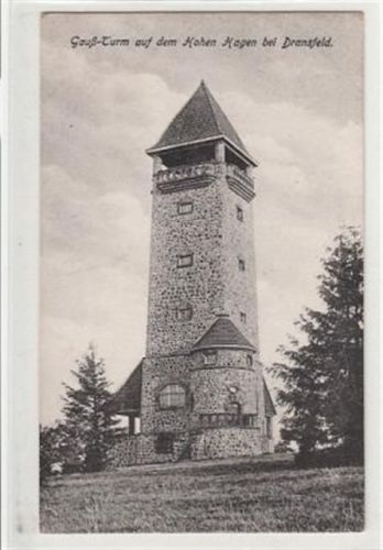 Gauß - Turm auf dem Hohen Hagen bei Dransfeld ungelaufen Gute Erhaltung.