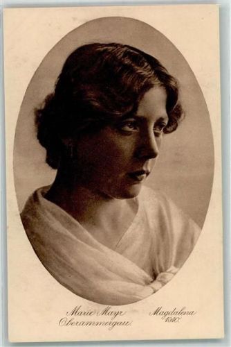 W8103 Oberammergau Marie Mayr als Magdalena 1910 No. 5 Theaterschauspieler