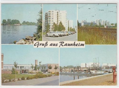 Raunheim mit 5 Abbildungen gelaufen, 1971. Gute Erhaltung.