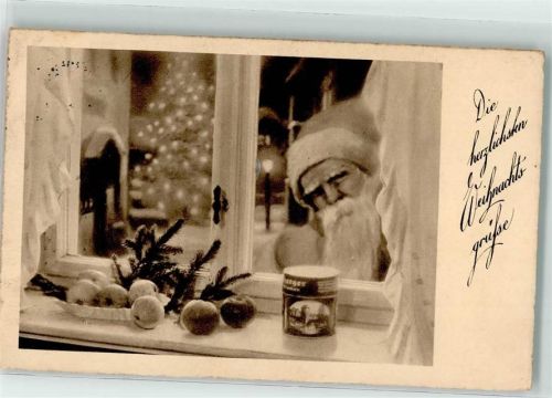 1937 Er schaut durch das Fenster AK