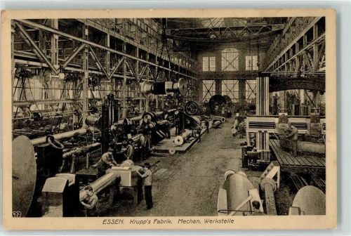 W4300 Essen , Ruhr Mechanische Werkstatt Industrie Beruf AK Krupp