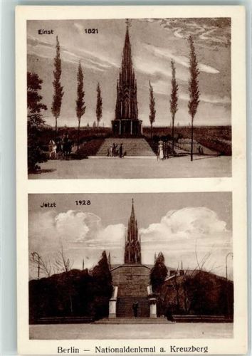 10115 W1000 Kreuzberg - Nationaldenkmal Kreuzberg Einst und Jetzt
