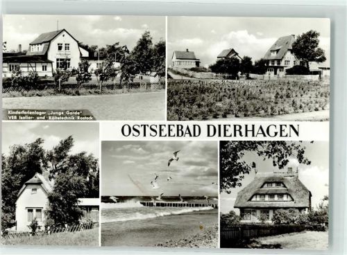Dierhagen Kinderferienlager Junge Garde Strand Möwen Reethaus