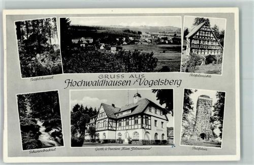 Hochwaldhausen Teufelskanzel Teufelsmühle Schwarzbachtal Gasthaus Pension zum Felsenmeer Taufstein