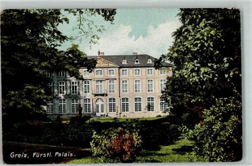 07973 O6600 Greiz 1906 - Fürstl. Palais Park