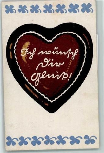 Lebkuchenherz AK Lebkuchen 1919