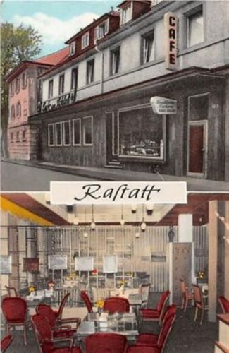 Rastatt Rastatt. Cafe am Schloss ungelaufen Leicht stockfleckig, sonst gut erhalten