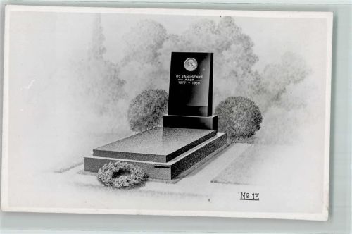 Musterkarte Nr. 17 Grabstein Friedhof 1936