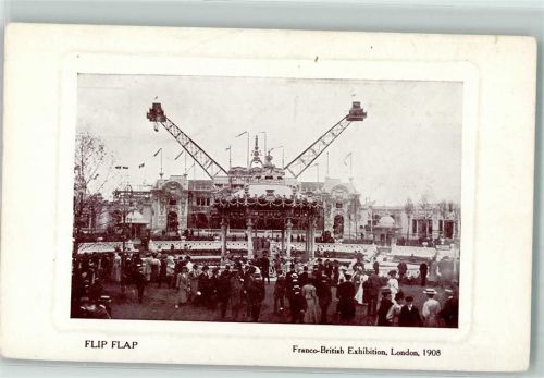 London Flip Flap Karussel Volksfest Amusement Park Franco-British Exhibition 1908 AK Gewerbeausstellung