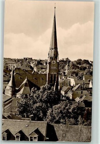 Altenburg Blick vom Nikolaiturm Kirche Uhr