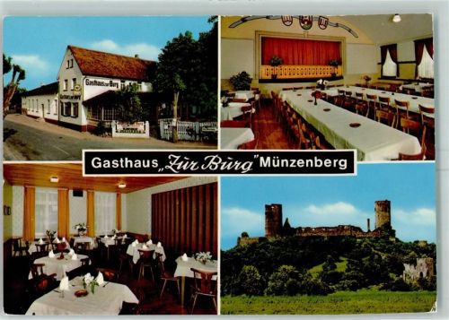 Münzenberg Gasthaus Zur Burg Gastraumansichten Burg Münzberg