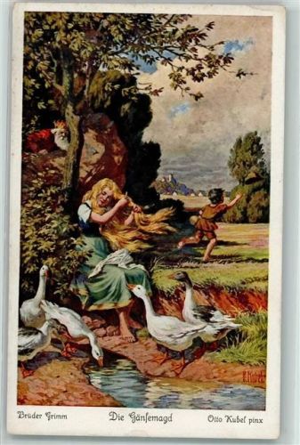 Märchen Die Gänsemagd Serie Nr. 4 AK