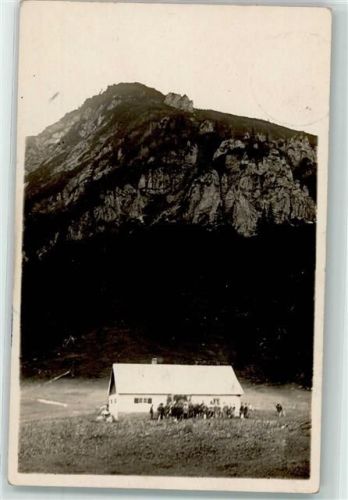 82362 W8120 Weilheim i. OB Foto AK Berghaus Ort handschriftlich