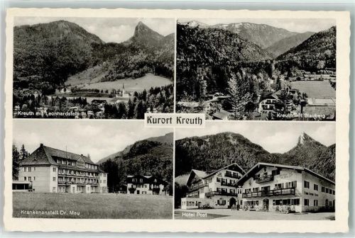 Kreuth Leonhardstein Blauberg Schwimmbecken Sanatorium Dr. May Hotel Post
