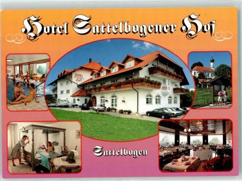 Sattelbogen Hotel Sattelbogener Hof Schwimmbad Gästezimmer Himmelbed Sektkühler Speisesaal