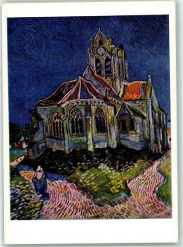 Kirche in Auvers Verlag Woldemar Klein Nr. 905 AK
